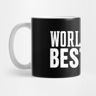 Simple World's Best Dad Typography with Soccer Ball Mug